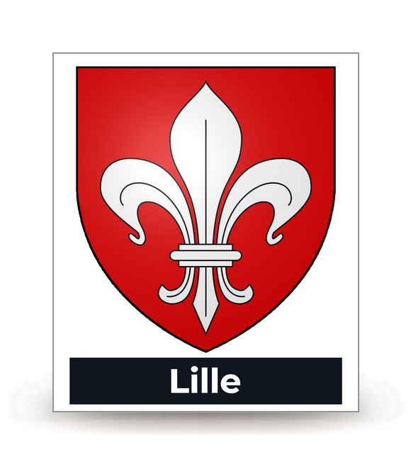 59 Lille - Blason - Autocollant plaque immatriculation®