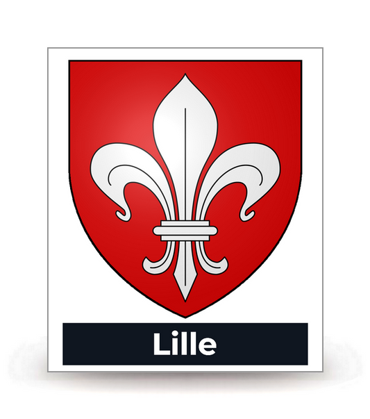59 Lille - Blason - Autocollant plaque immatriculation®