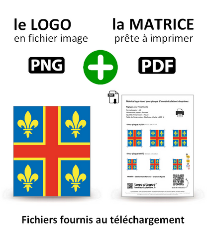 63 Clermont-Ferrand - Drapeau Ajusté