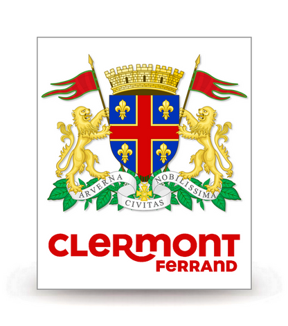 63 Clermont-Ferrand - Ville 2022 - Autocollant plaque immatriculation®