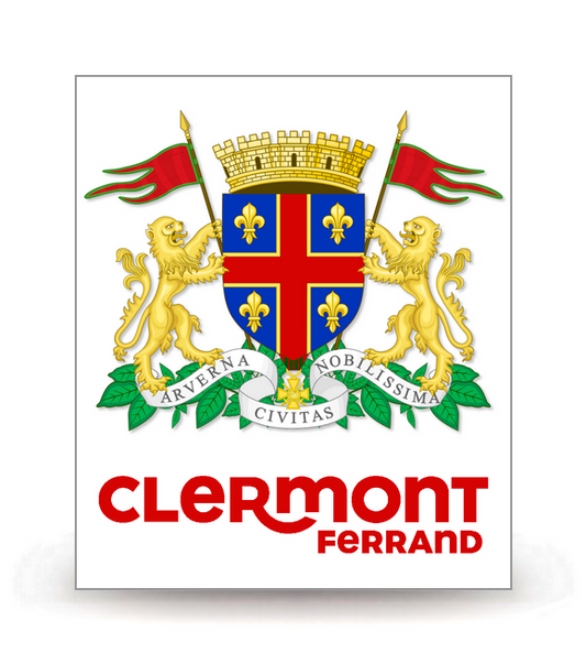 63 Clermont-Ferrand - Ville 2022 - Autocollant plaque immatriculation®