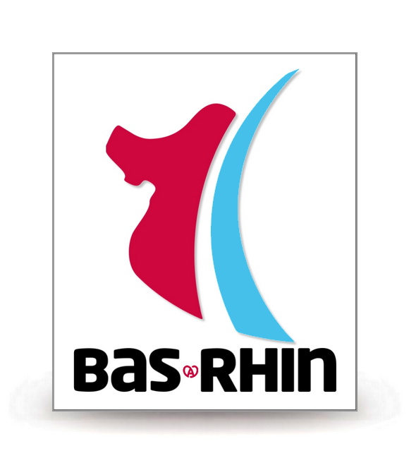 67 Bas-Rhin - Département - Autocollant plaque immatriculation®