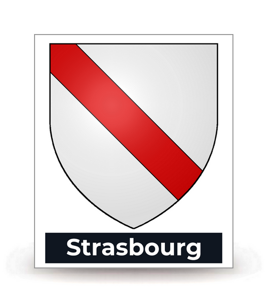 67 Strasbourg - Blason - Autocollant plaque immatriculation®