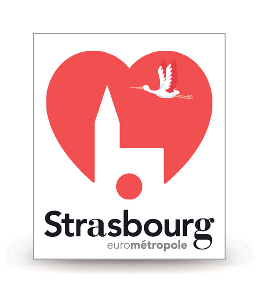 67 Strasbourg - Ville (2015) - Autocollant plaque immatriculation®