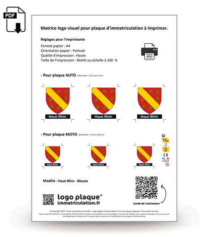 68 Haut-Rhin - Blason