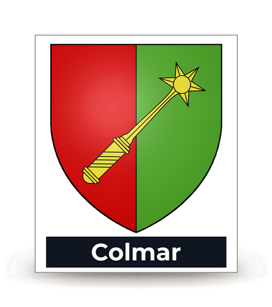 68 Colmar - Blason - Autocollant plaque immatriculation®