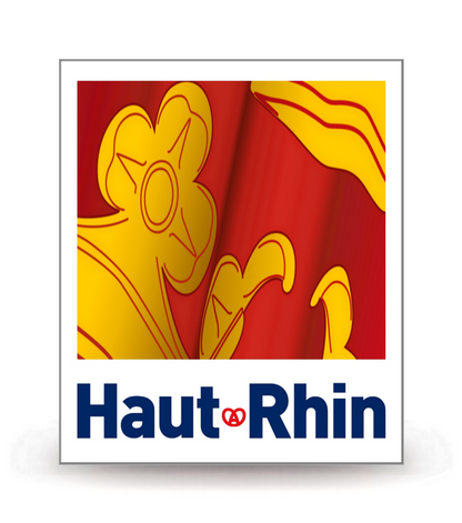 68 Haut-Rhin - Département - Autocollant plaque immatriculation®