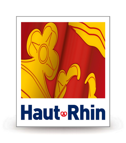 68 Haut-Rhin - Département - Autocollant plaque immatriculation®