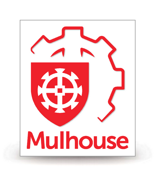 68 Mulhouse - Ville 2024 - Autocollant plaque immatriculation®