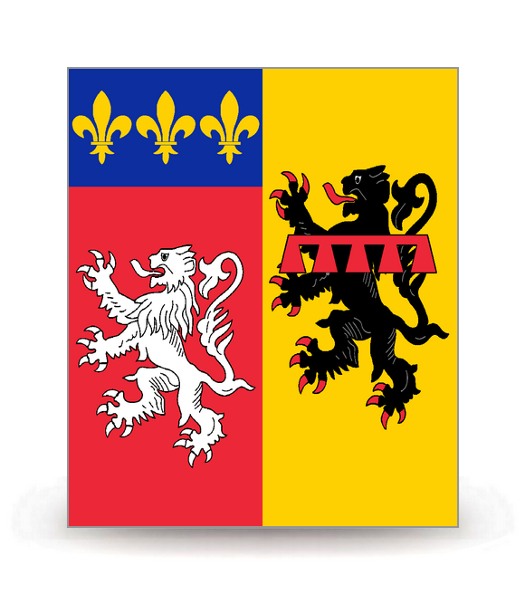 69 Rhône - Drapeau Ajusté