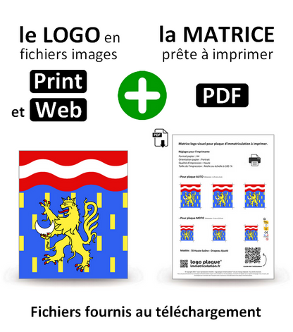 70 Haute-Saône - Adjusted Flag