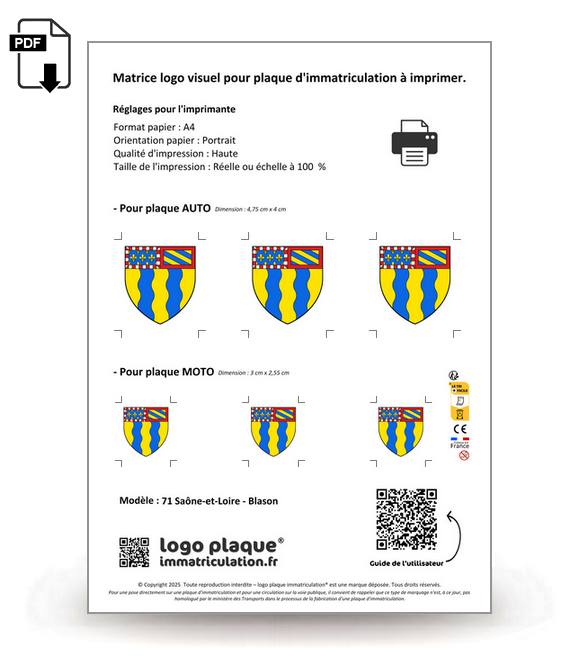 71 Saône-et-Loire - Blason