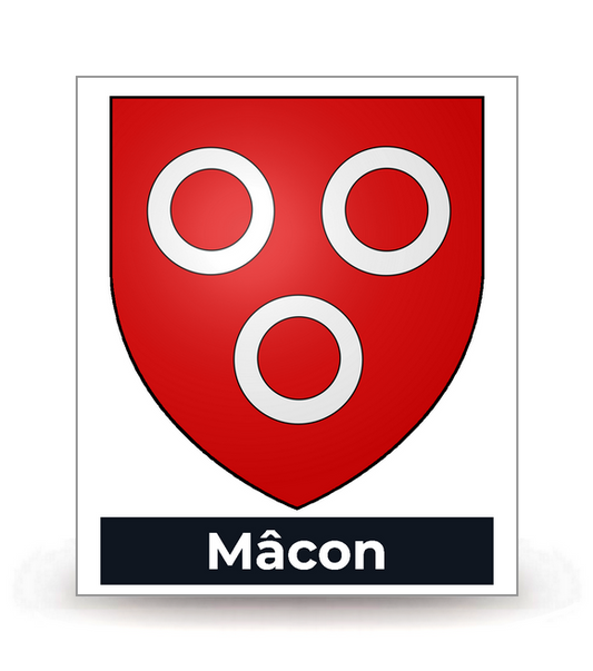 71 Mâcon - Blason - Autocollant plaque immatriculation®