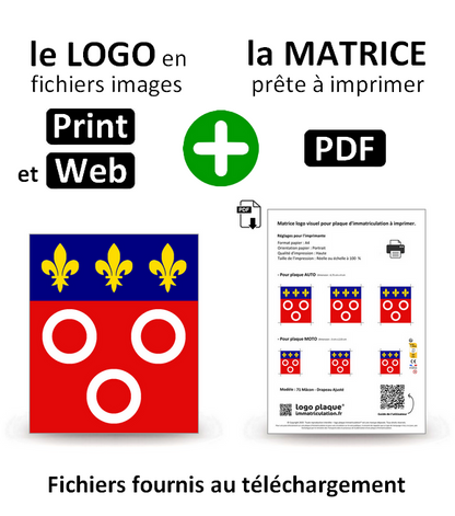 71 Mâcon - Drapeau Ajusté