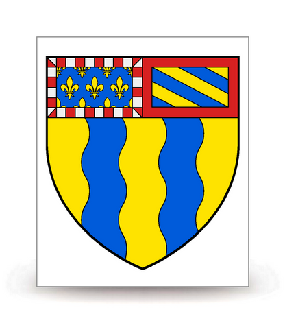 71 Saône-et-Loire - Blason - Autocollant plaque immatriculation®