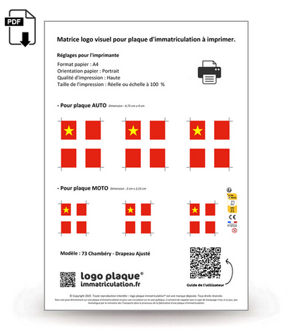 73 Chambéry - Drapeau Ajusté