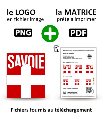 73 Savoie - Drapeau Ajusté