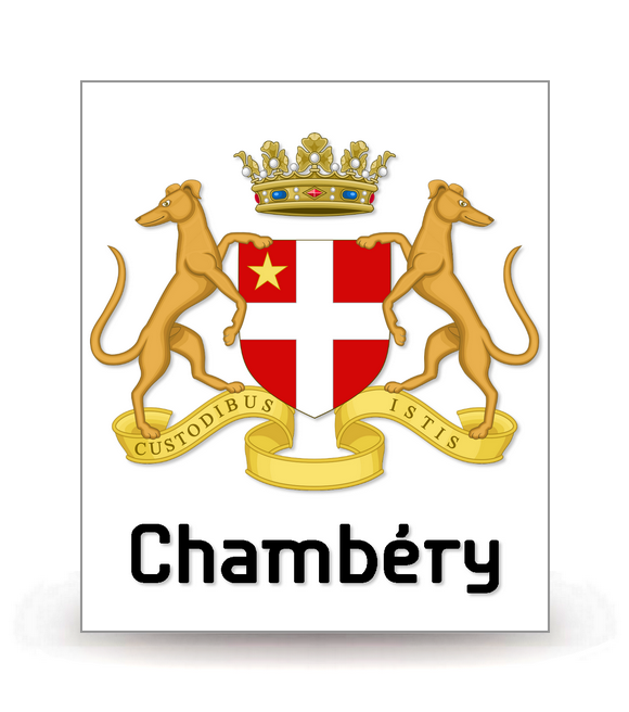 73 Chambéry - Armoiries - Autocollant plaque immatriculation®