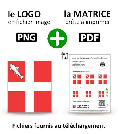 74 Annecy - Drapeau Ajusté