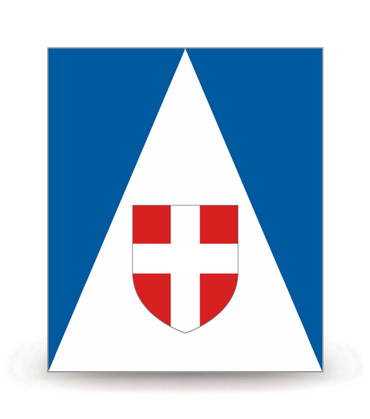 74 Haute-Savoie - Drapeau Ajusté
