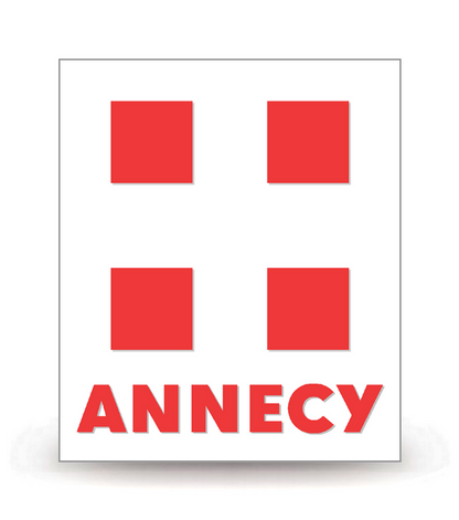 74 Annecy - Ville (2018) - Autocollant plaque immatriculation®