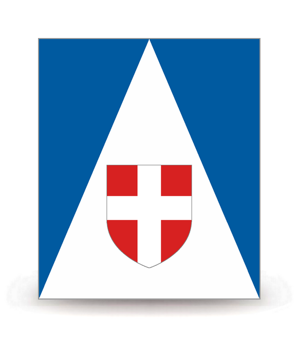74 Haute-Savoie - Drapeau Ajuste - Autocollant plaque immatriculation®