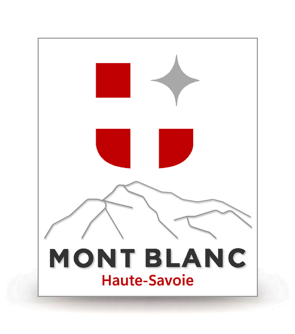 74 Haute-Savoie - Mont Blanc - Autocollant plaque immatriculation®