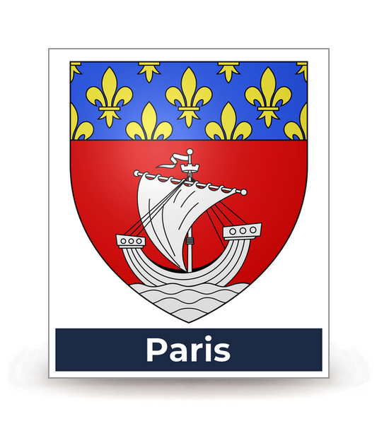 75 Paris - Blason 2021 - Autocollant plaque immatriculation®