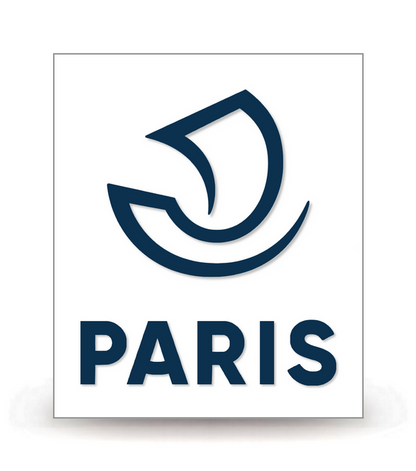 75 Paris - Ville 2019 - Logo Plaque Immatriculation® - Autocollant DIY