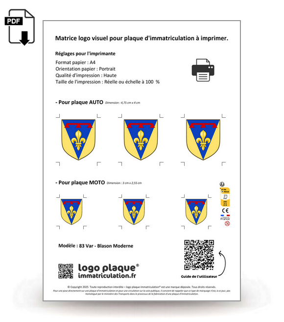 83 Var - Blason Moderne