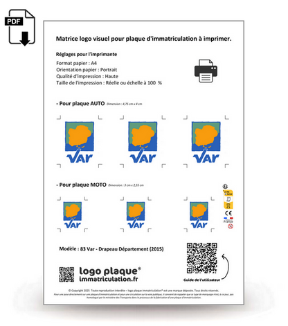 83 Var - Drapeau Département (2015)