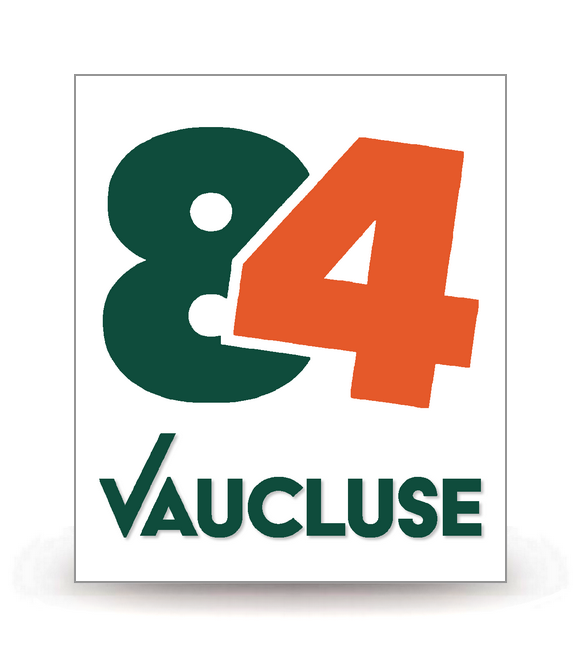 84 Vaucluse - Département (2025) - Autocollant plaque immatriculation®