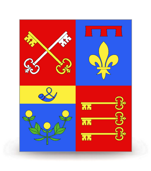 84 Vaucluse - Drapeau Ajusté - Autocollant plaque immatriculation®