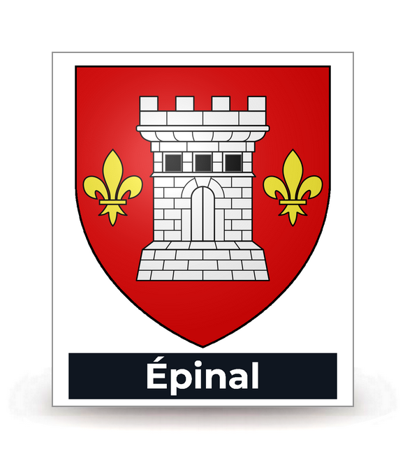 88 Épinal - Blason - Autocollant plaque immatriculation®