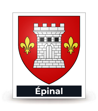 88 Épinal - Blason - Autocollant plaque immatriculation®