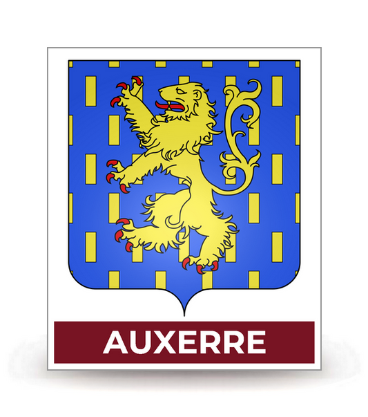 89 Auxerre - Blason - Autocollant plaque immatriculation®