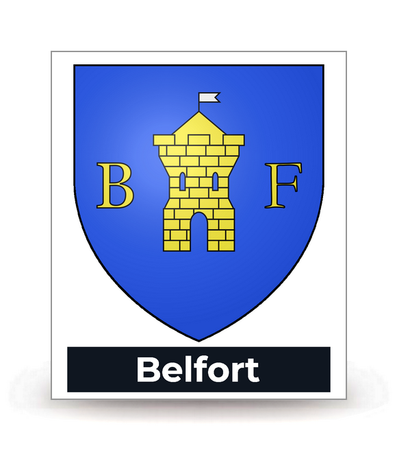 90 Belfort - Blason - Autocollant plaque immatriculation®