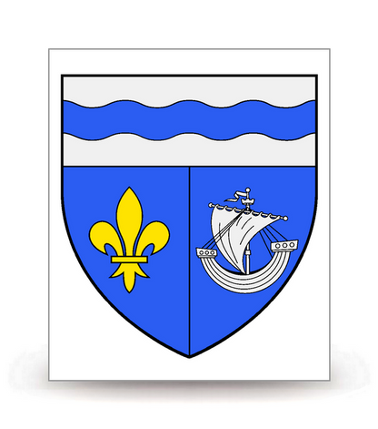 92 Hauts-de-Seine - Blason (2021) - Autocollant plaque immatriculation®
