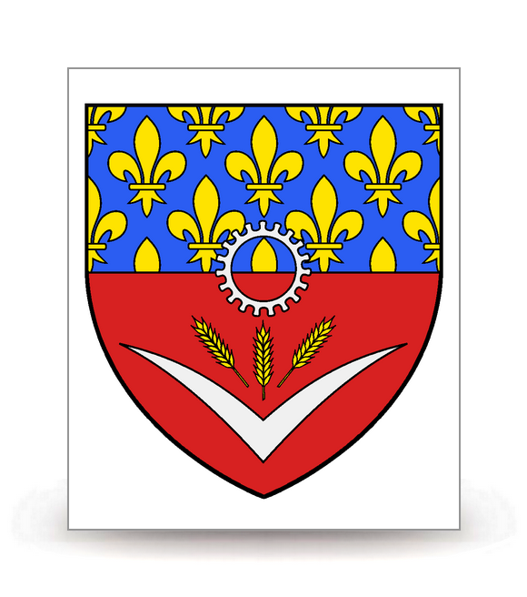93 Seine-Saint-Denis - Blason - Autocollant plaque immatriculation®