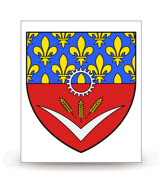 93 Seine-Saint-Denis - Blason - Autocollant plaque immatriculation®