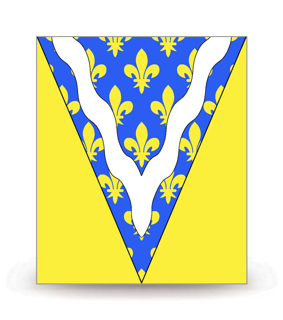 94 Val-de-Marne - Drapeau Ajusté - Autocollant plaque immatriculation®