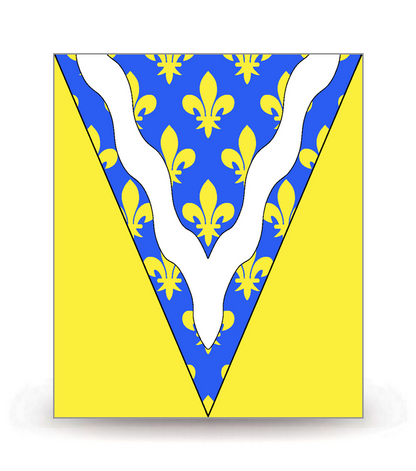 94 Val-de-Marne - Drapeau Ajusté - Autocollant plaque immatriculation®