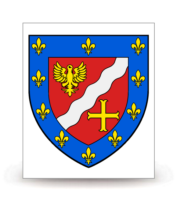 95 Val-d'Oise - Blason - Autocollant plaque immatriculation®