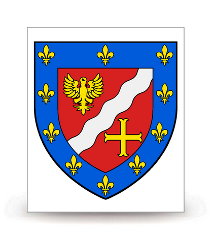 95 Val-d'Oise - Blason - Autocollant plaque immatriculation®