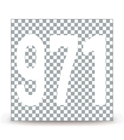 971-H - Guadeloupe - Horizontal | Autocollant plaque immatriculation®