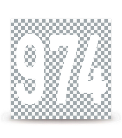 974-H - Réunion - Horizontal | Autocollant plaque immatriculation®