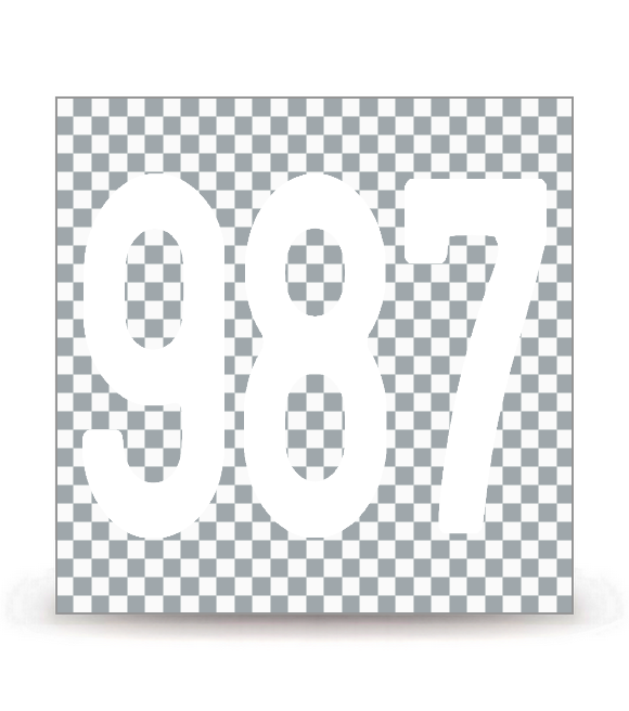 987-H - Polynésie Française - Horizontal | Autocollant plaque immatriculation®