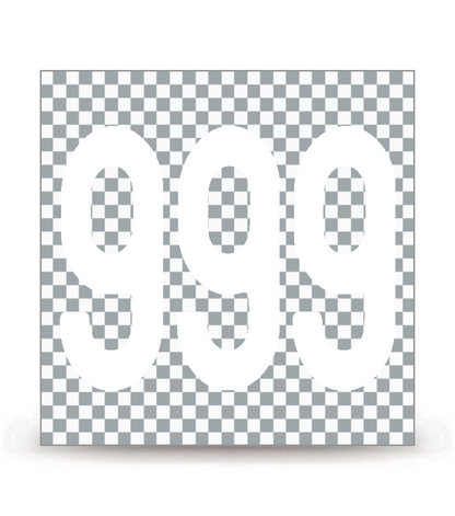 999-H - Triple Neuf - Horizontal | Autocollant plaque immatriculation®