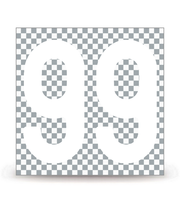 99 - Double Neuf | Autocollant plaque immatriculation®