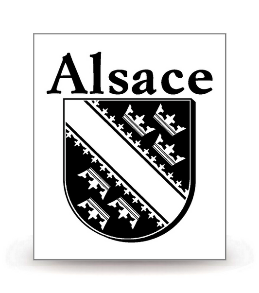 Alsace - LogoType 2009 BK - Autocollant plaque immatriculation®